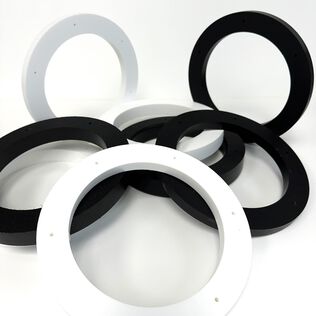 Speaker Spacer Rings for JL Audio 6.5" M3/M6/M/MX 650 Speakers, Sold as a Pair