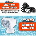 SEAFLO 360&deg; Rotating Remote Control LED Searchlight, 10-30V DC, 2700 Lumens, Wired Remote, White image number 4