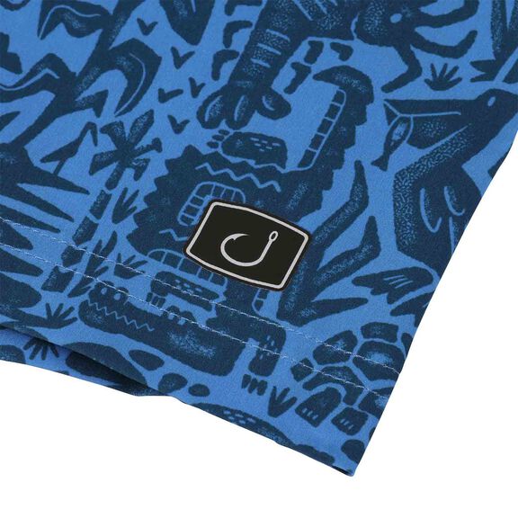 Men's Palapa Fish Folk Volley Shorts image number 4
