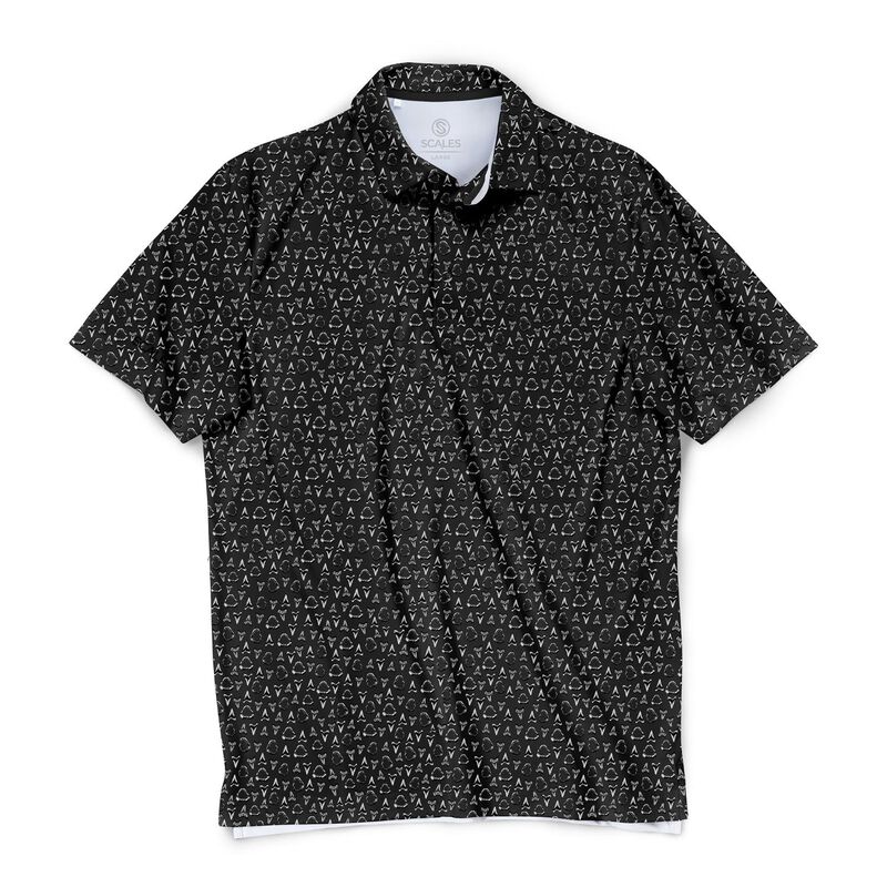 Scales Men's Jaws Polo, in Black, Size Large | by West Marine