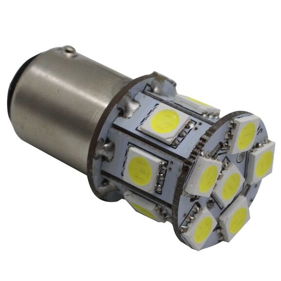 Double Contact Bayonet BA15D-1142 LED Bulb, Red image number 1