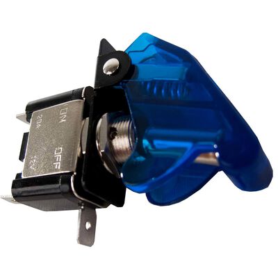 LED Toggle Switch with Cover, Blue