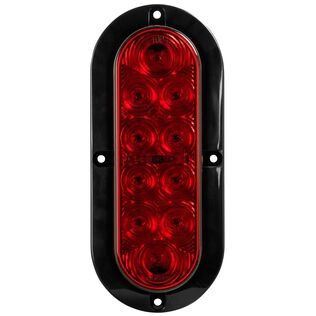 6" Oval LED Stop/Tail/Turn Surface Mount Trailer Light Kit
