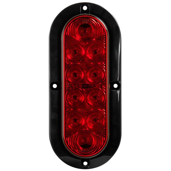 6" Oval LED Stop/Tail/Turn Surface Mount Trailer Light Kit image number 0