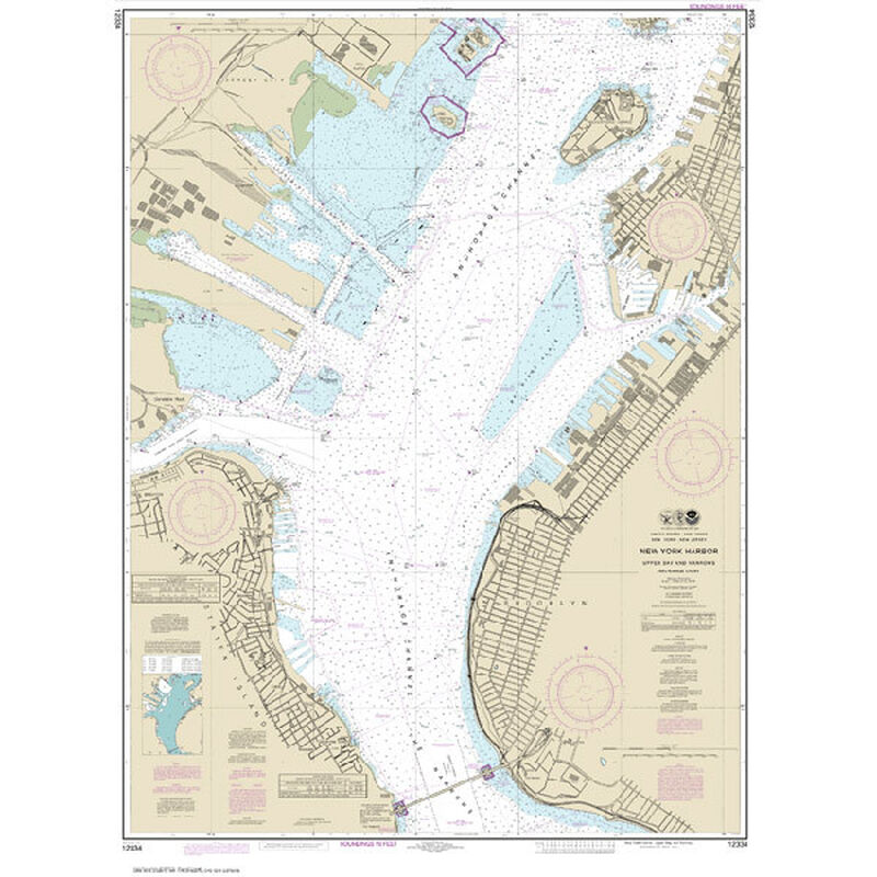 #12334 New York Harbor Upper Bay & Narrows Anchorage Chart image number 0
