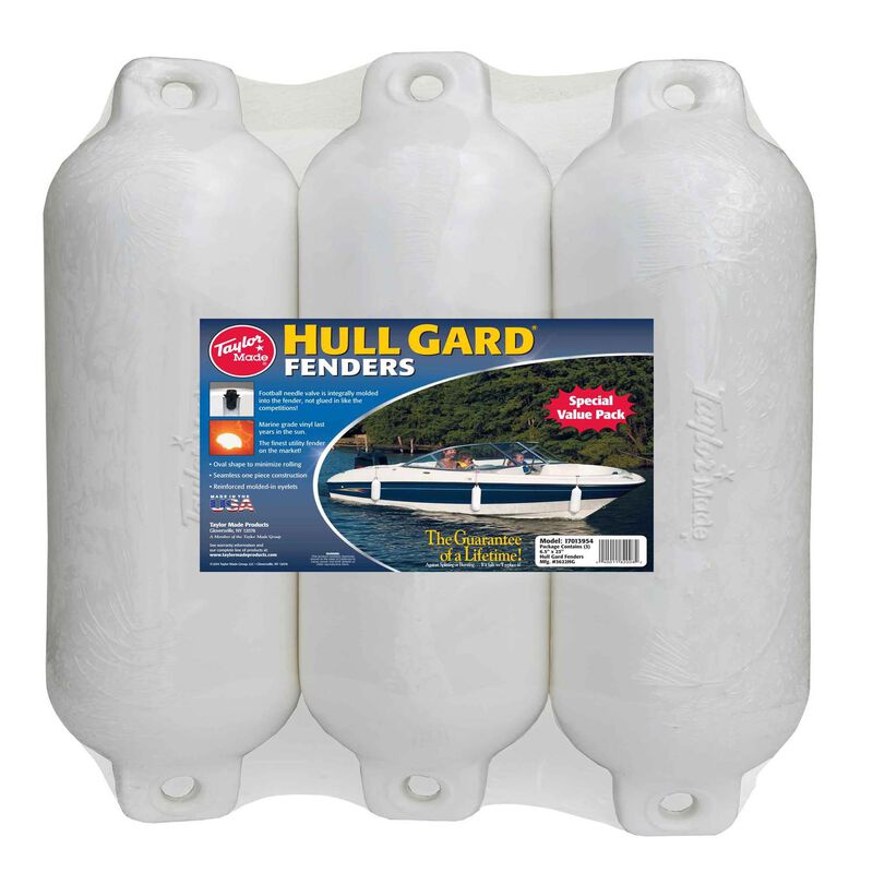 TAYLOR MADE 6 1/2" X 23" Hull Gard™ Fender 3Pack, White West Marine
