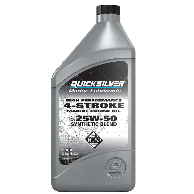 25W-50 High Performance Synthetic Marine Engine Oil, 1 Liter image number 0