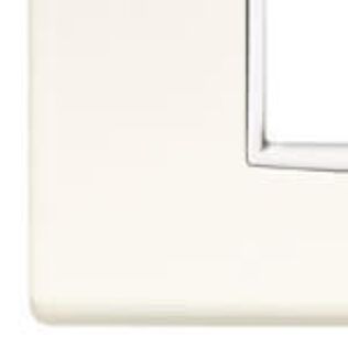 Vimar Eikon 4-Module Classic Cover Plate, Bright Varnished Metal, White Frame, Arctic White