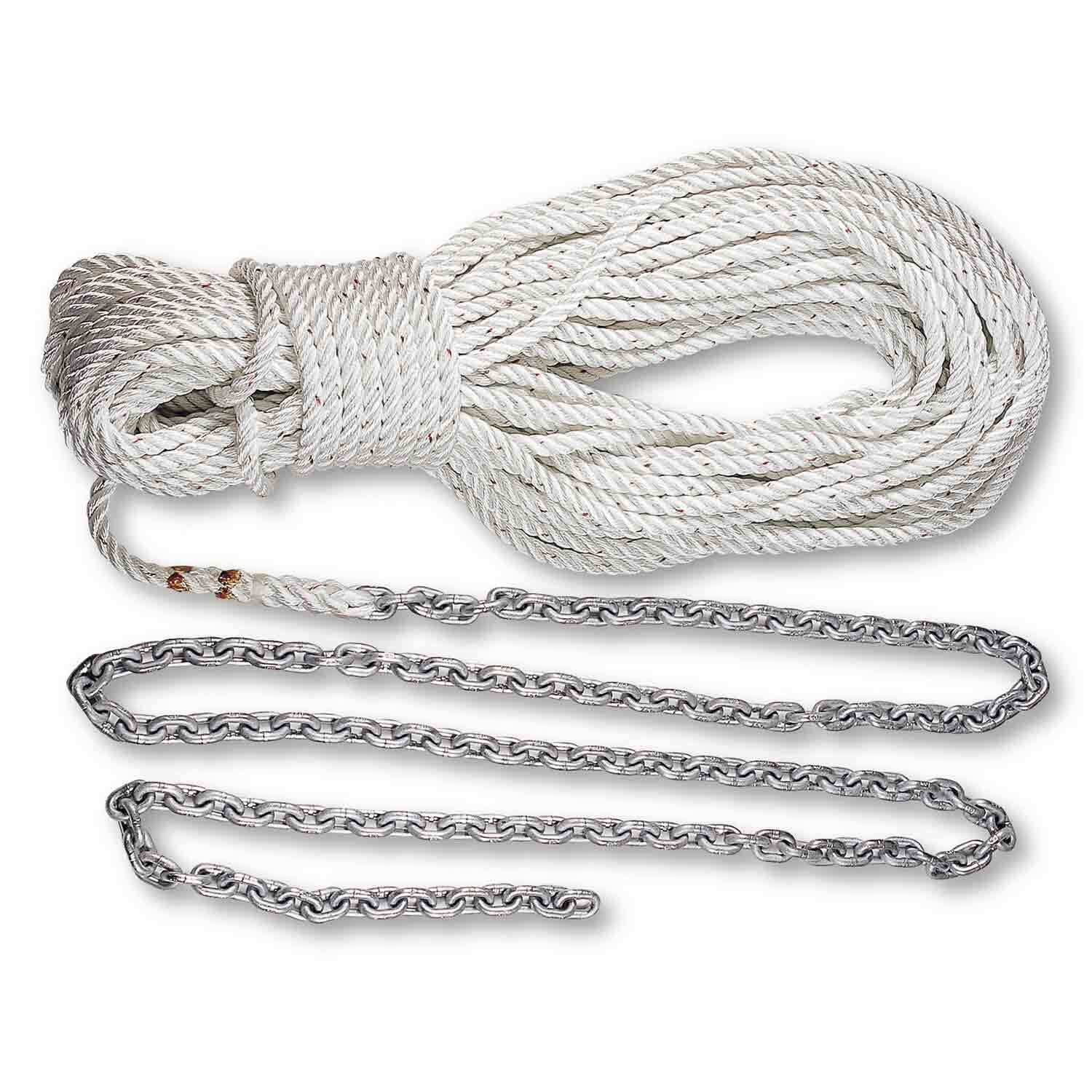 Yellow Hollow Braided 1/4" in x 50' ft Boat Marine Anchor Line Tie-Down Rope 1 