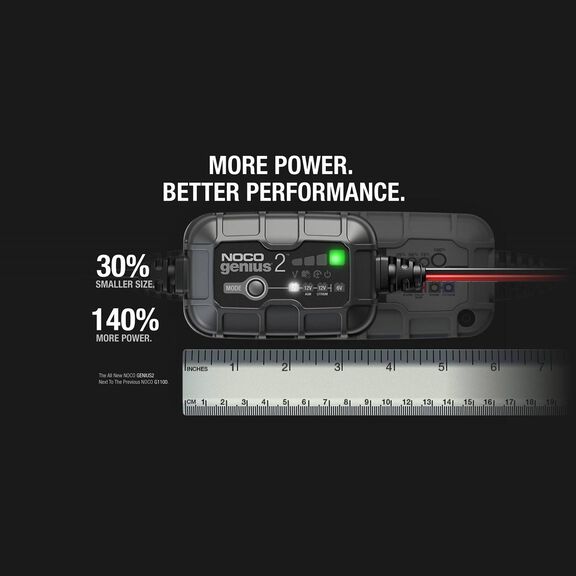 Noco Genius Automatic Portable Battery Charger with Reverse Polarity Protection and Advanced Temperature Compensation, 2 Amp, 6V/12V image number 7