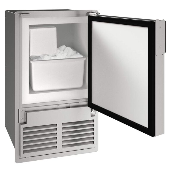 Marine Icemaker Flange to Cabinet 14", Reversible Hinge, Stainless Solid, 115v image number 1
