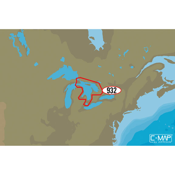 NA-D932 Lake Huron and Georgian Bay C-MAP 4D Chart microSD/SD Card image number 0