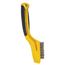 Wire Brush Stainless Steel Wide Mini Overmold Handle image number 1