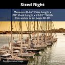 Epsilon Stainless Steel Anchor - 140 lb / 63 kg for Power and Sailboats image number 9