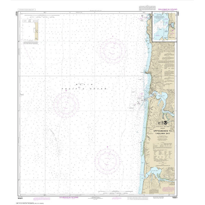 MAPTECH 18561 Approaches to Yaquina Bay Depoe Bay West Marine