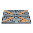 Crazy Creek Pack Table, Compact 12" x 12" Outdoor Folding Table, Gray and Orange image number 3