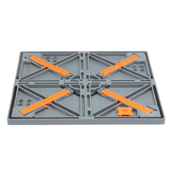 Crazy Creek Pack Table, Compact 12" x 12" Outdoor Folding Table, Gray and Orange image number 3