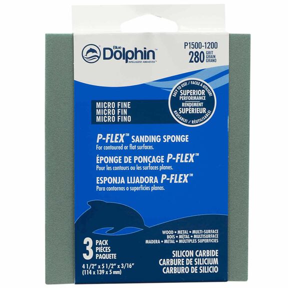 P-FLEX Sanding Sponge, 280 Grit, 3-Pack image number 0
