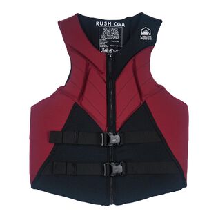 Rush CGA Life Jacket, X-Large, Black/Maroon