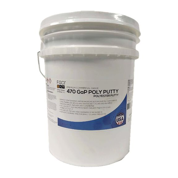 470 Gap Poly Putty 5 Gallon, MEKP Sold Separately image number 0