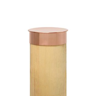 Nautical Solid Copper Round Post Caps