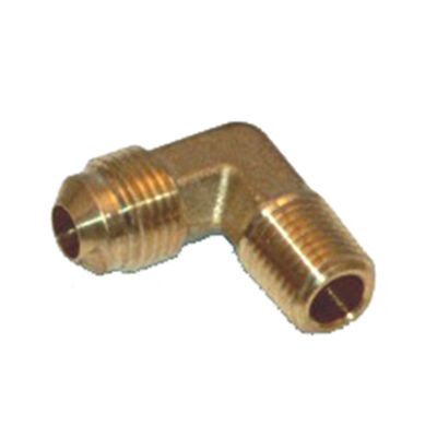 Adapter, 90-degree Elbow, 3/8" Male Flare to 1/4" Male NPT