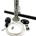 12" Manually Folding Light Post with 316 Stainless Steel Base & LTBLED12C5 Navigation Light - White image number 6
