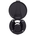 Recessed Shower Black Cup & Lid, Small Black Sprayer No Hook, 6' Stainless Steel Hose image number 5
