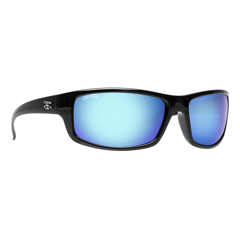 Calcutta Prowler Sunglasses - Black/Blue Mirror