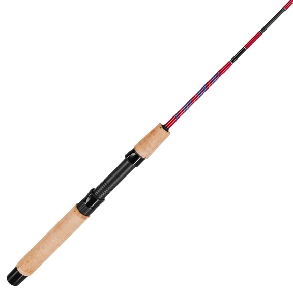 4'3" Li'l Finz Kids Spinning Rod, Medium Power, Red/Blue image number 0
