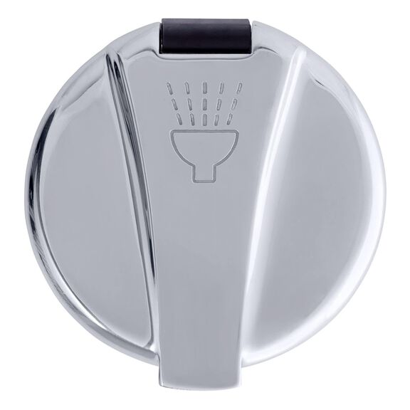 Trinidad Recessed Control Valve Cold Only, Black Cup with Stainless Steel Lid w/Gasket, Chrome Trinidad Handle image number 4