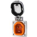 Combo Inlet & Connector, 30A 125V, Stainless Steel image number 2
