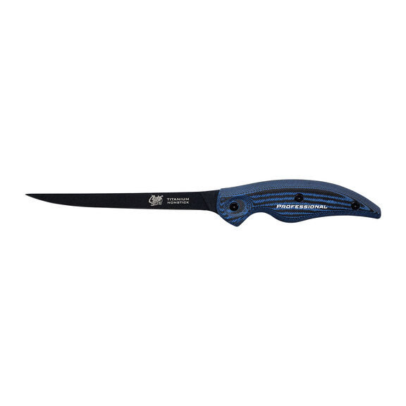 6" Titanium Non-Stick Professional Fillet Knife with Sheath image number 1