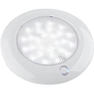 SEAFLO 5" LED Dome Light with Blue Nightlight & Touch Control - White, 10-30V