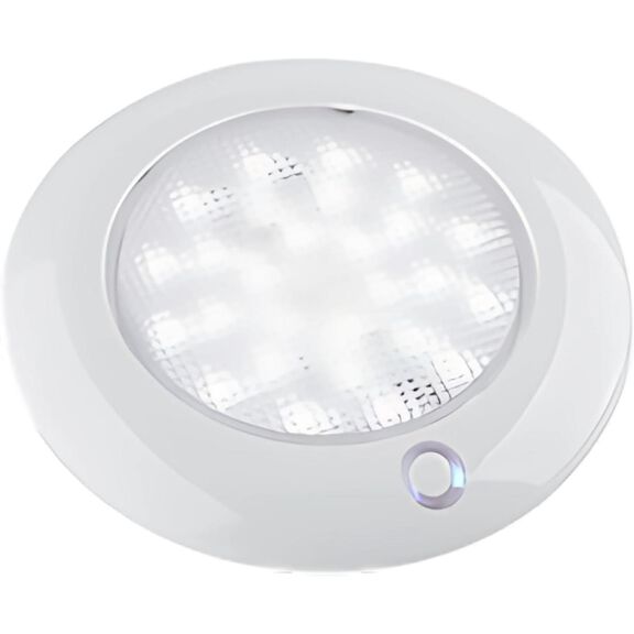 SEAFLO 5" LED Dome Light with Blue Nightlight & Touch Control - White, 10-30V image number 0