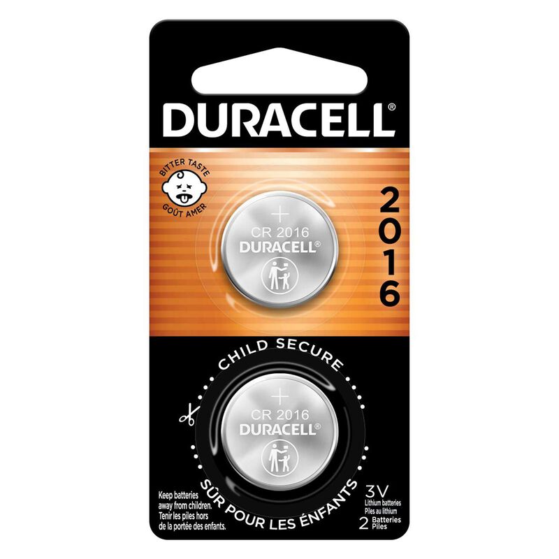 2016 Lithium Coin Batteries, 3V, 2-Pack image number 0