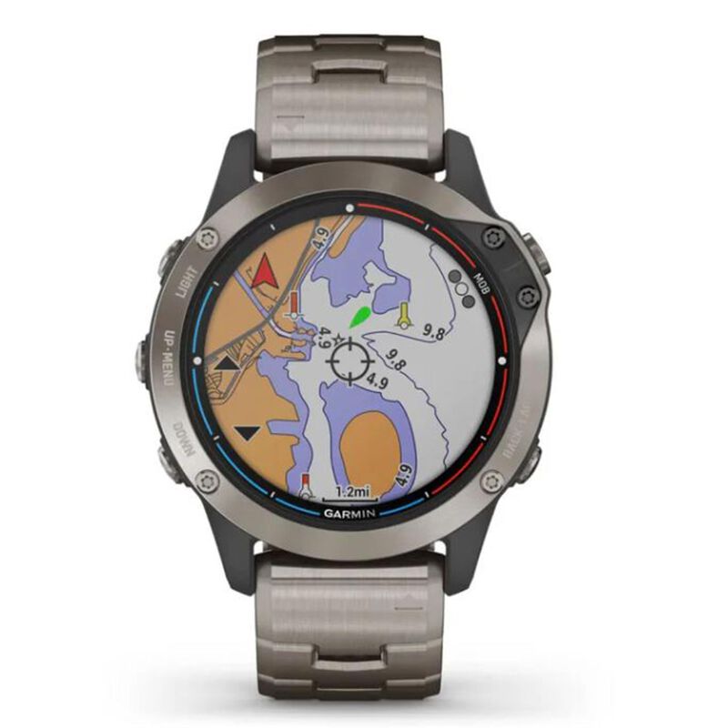 GARMIN Quatix 6 Titanium Smart Watch, Sapphire Edition West Marine