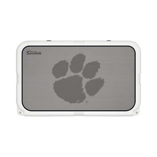SeaDek Cooler Pad - Collegiate Collection - Fits YETI Tundra 45 - Storm Gray / Black, Clemson
