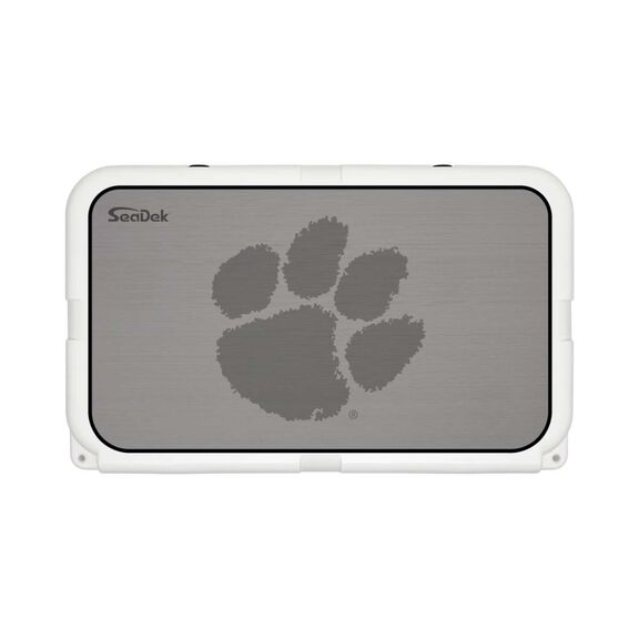 SeaDek Cooler Pad - Collegiate Collection - Fits YETI Tundra 45 - Storm Gray / Black, Clemson image number 0