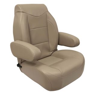 Premier Series High Back Pontoon Reclining Helm with Flip Up Arm Rests