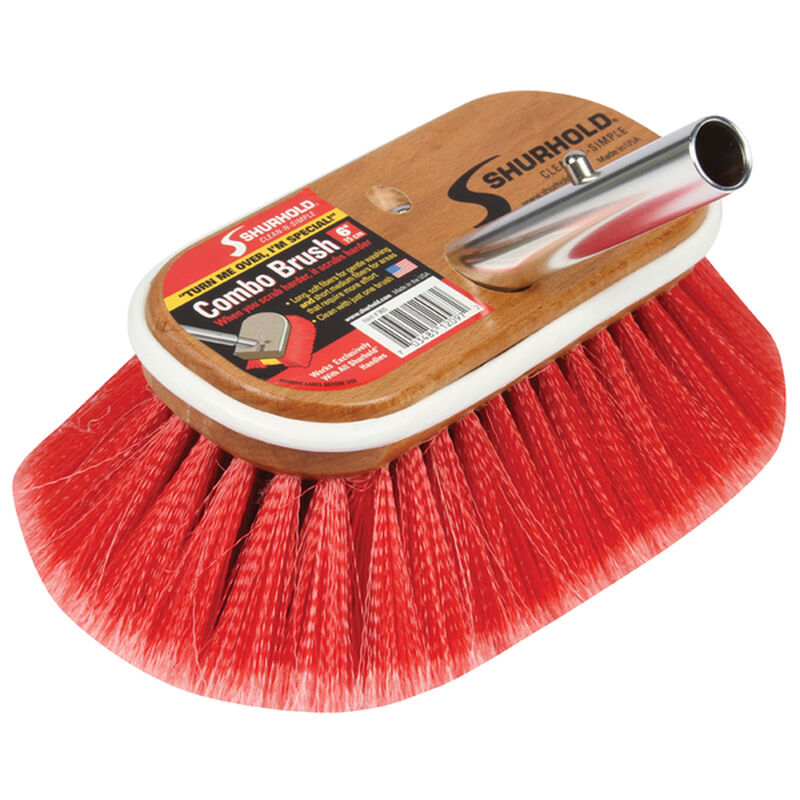 SHURHOLD Combo Deck Brush, 6" West Marine