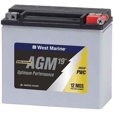Group PWC AGM Battery for Personal Watercraft, 19 Amp Hours