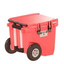 RollR 45 Quart Wheeled Hard Cooler with Telescopic Handle, Coral image number 1