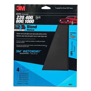 Wetordry&trade; Sandpaper Sheets, Assorted