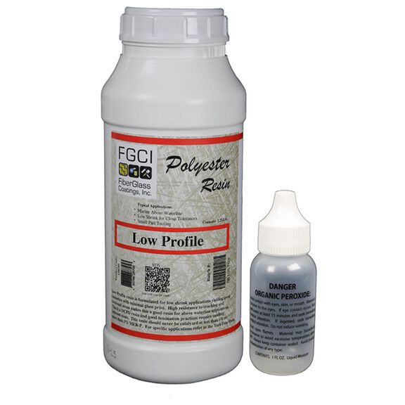 Low Profile PolyEster Resin, Quart Kit image number 0