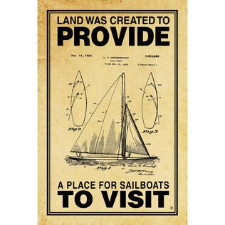 A Place for Sailboats to Visit Poster, Parchment