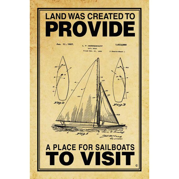 A Place for Sailboats to Visit Poster, Parchment image number 0