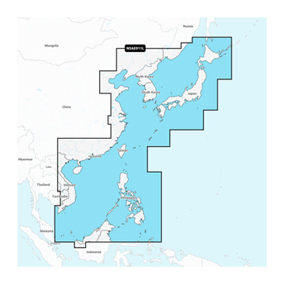 Garmin Navionics+ AE011L China Sea and Japan, Electronic Chart image number 0