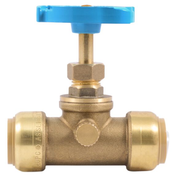 SharkBite Stop Valve with Drain/Vent, 3/4" image number 0
