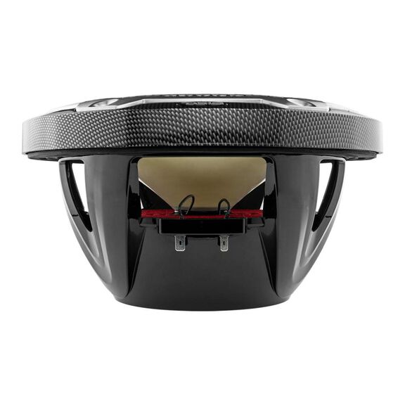 HYDRO 10" 2-Way Marine Speakers with Bullet Tweeter and Integrated RGB LED Lights, Carbon Fiber image number 4